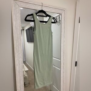 Long Green Zara Summer dress